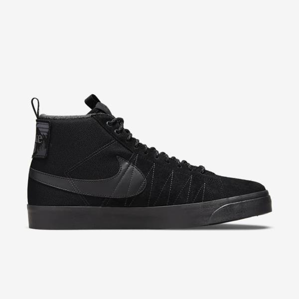 Zapatillas Skate Nike SB Zoom Blazer Mid Premium Mujer Negras Gris Oscuro | NK429AMY