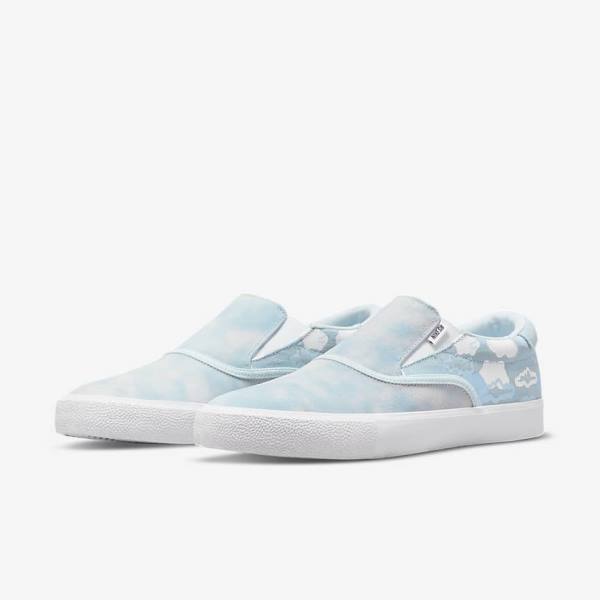 Zapatillas Skate Nike SB Zoom Verona Slip x Rayssa Leal Niños Azules Blancas Azules | NK495TJN