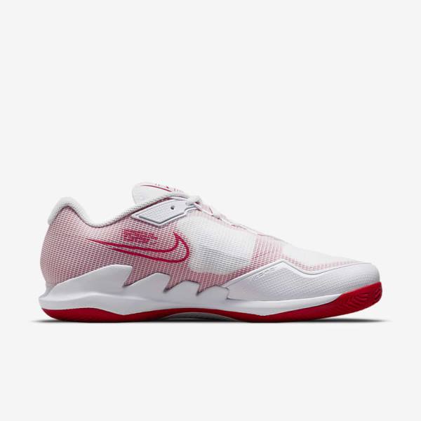 Zapatillas Tenis Nike NikeCourt Air Zoom Vapor Pro Clay Court Hombre Blancas Rojas | NK207JXL