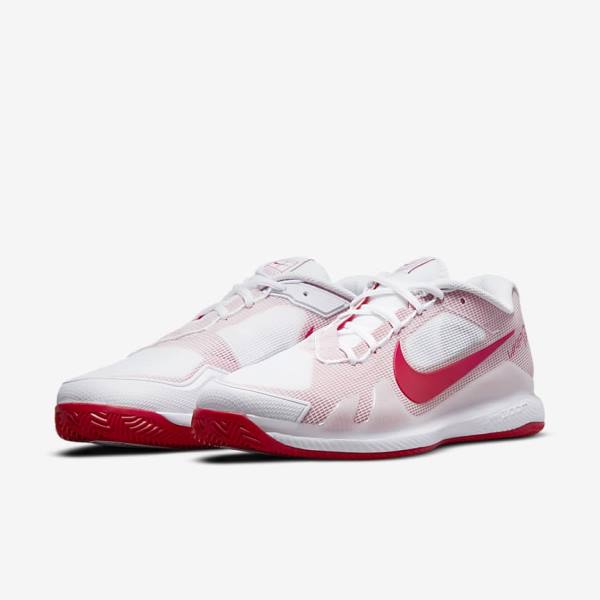 Zapatillas Tenis Nike NikeCourt Air Zoom Vapor Pro Clay Court Hombre Blancas Rojas | NK207JXL