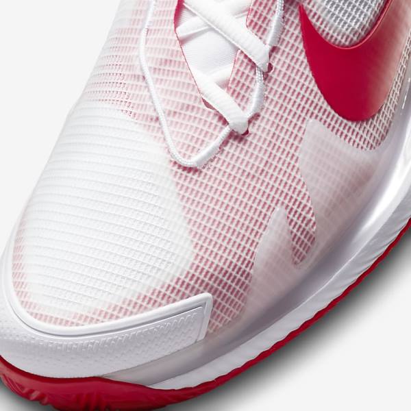 Zapatillas Tenis Nike NikeCourt Air Zoom Vapor Pro Clay Court Hombre Blancas Rojas | NK207JXL