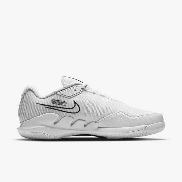 Zapatillas Tenis Nike NikeCourt Air Zoom Vapor Pro Hard-Court Hombre Blancas Negras | NK394DNU