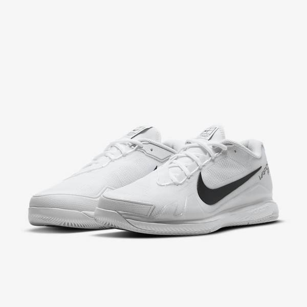 Zapatillas Tenis Nike NikeCourt Air Zoom Vapor Pro Hard-Court Hombre Blancas Negras | NK394DNU