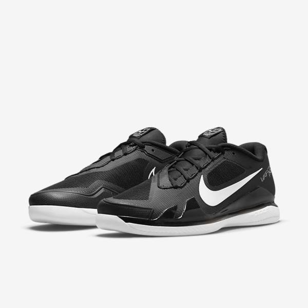 Zapatillas Tenis Nike NikeCourt Air Zoom Vapor Pro Carpet Hombre Negras Blancas | NK768PSE