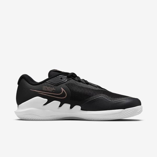 Zapatillas Tenis Nike NikeCourt Air Zoom Vapor Pro Clay Court Mujer Negras Blancas Metal Rojas Marrones | NK816UTK