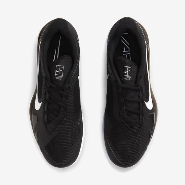 Zapatillas Tenis Nike NikeCourt Air Zoom Vapor Pro Hard-Court Hombre Negras Blancas | NK819UZA