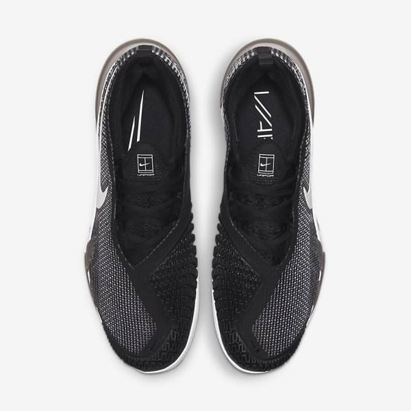 Zapatillas Tenis Nike NikeCourt React Vapor NXT Clay Court Hombre Negras Blancas | NK364TOL