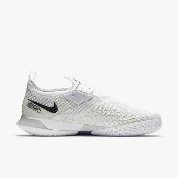 Zapatillas Tenis Nike NikeCourt React Vapor NXT Hard-Court Hombre Blancas Gris Negras | NK614OPT