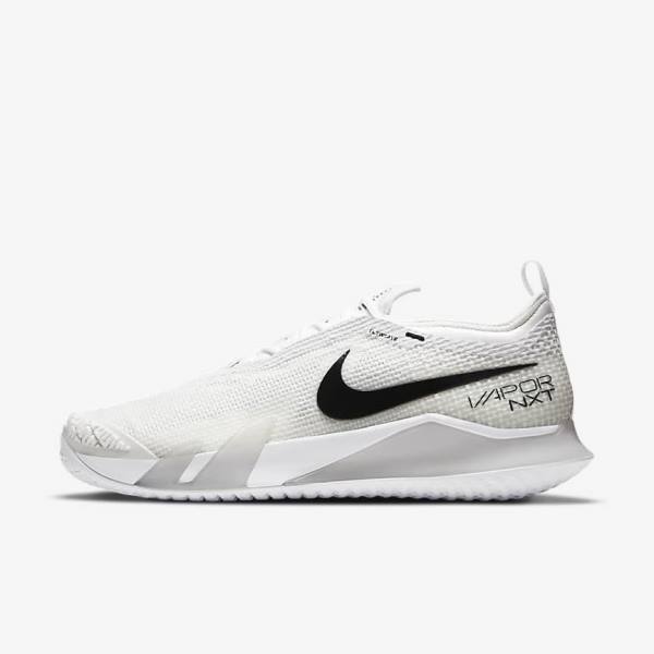 Zapatillas Tenis Nike NikeCourt React Vapor NXT Hard-Court Hombre Blancas Gris Negras | NK614OPT