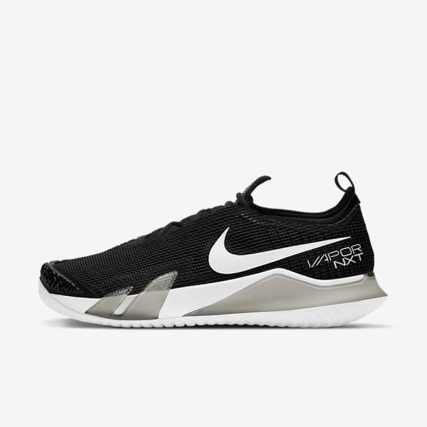 Zapatillas Tenis Nike NikeCourt React Vapor NXT Hard-Court Hombre Negras Blancas | NK812DJQ