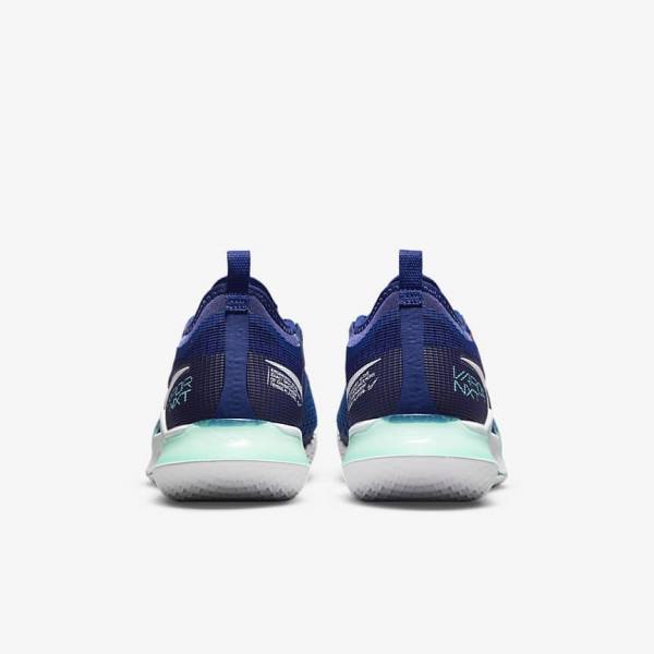 Zapatillas Tenis Nike NikeCourt React Vapor NXT Hard-Court Hombre Azul Real Azules Turquesa Naranjas Blancas | NK942ZIV