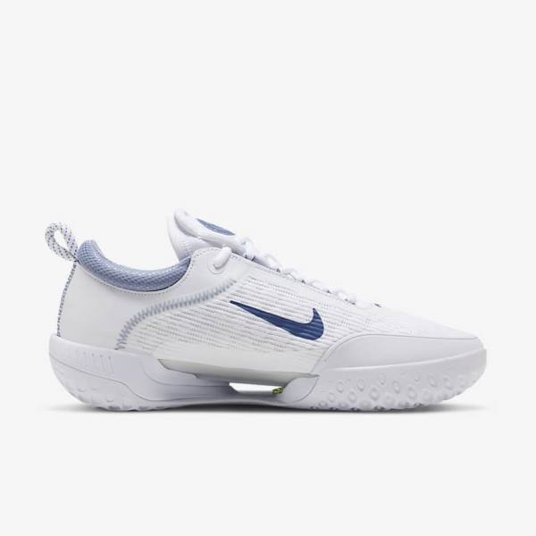 Zapatillas Tenis Nike NikeCourt Zoom NXT Hard Court Hombre Blancas Gris Azul Marino | NK381KDH