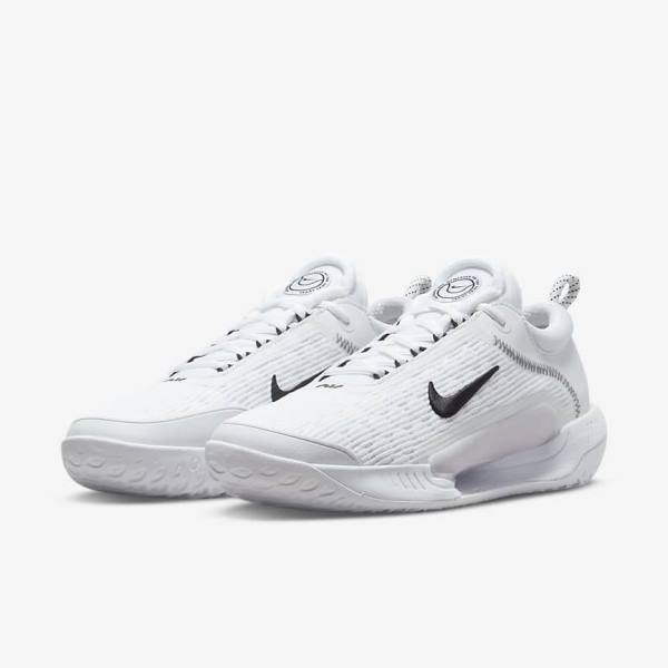 Zapatillas Tenis Nike NikeCourt Zoom NXT Hard Court Hombre Blancas Negras | NK895ZGR