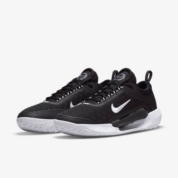 Zapatillas Tenis Nike NikeCourt Zoom NXT Hard Court Hombre Negras Blancas | NK956YDG