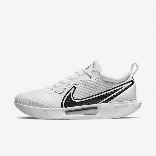 Zapatillas Tenis Nike NikeCourt Zoom Pro Hard Court Hombre Blancas Negras | NK063RZJ