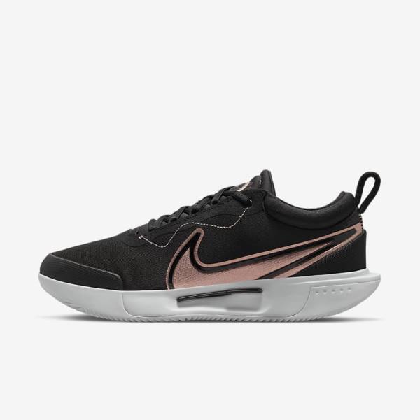 Zapatillas Tenis Nike NikeCourt Zoom Pro Clay Court Mujer Negras Blancas Metal Rojas Marrones | NK154CNV