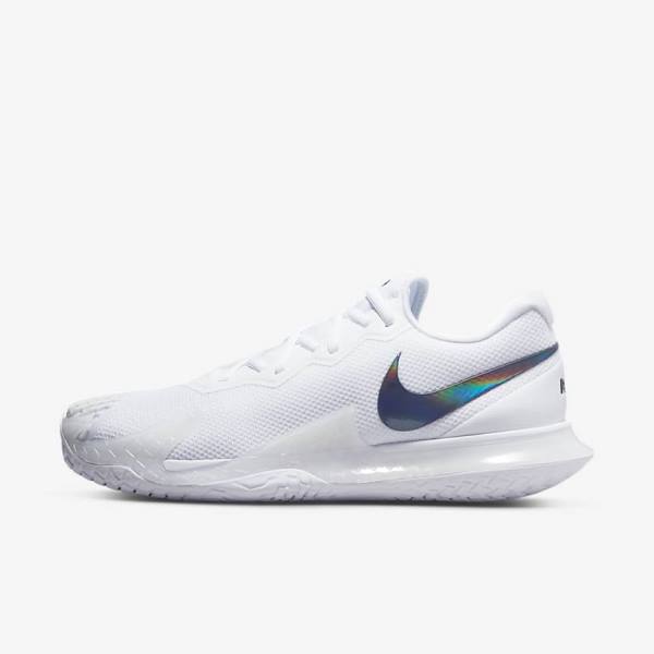 Zapatillas Tenis Nike NikeCourt Zoom Vapor Cage 4 Rafa Hard Court Hombre Blancas Negras | NK631JUZ