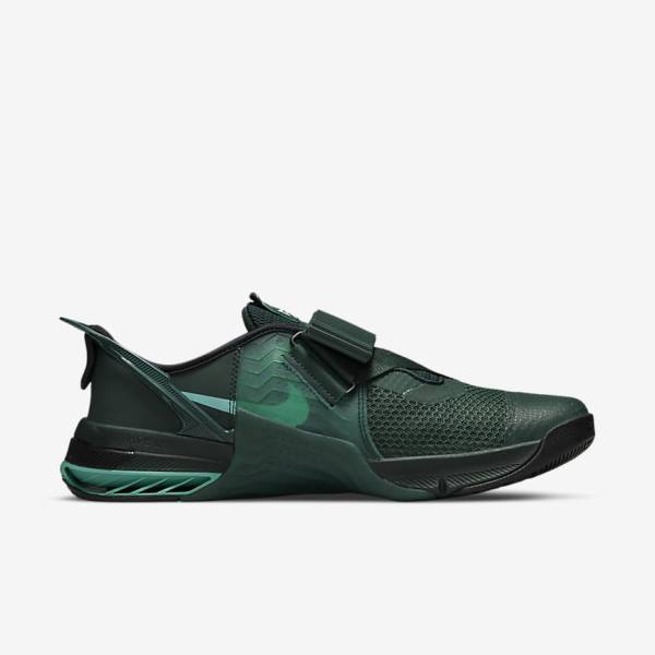 Zapatillas Training Nike Metcon 7 FlyEase Hombre Verde Negras Turquesa Multicolor | NK149BKY