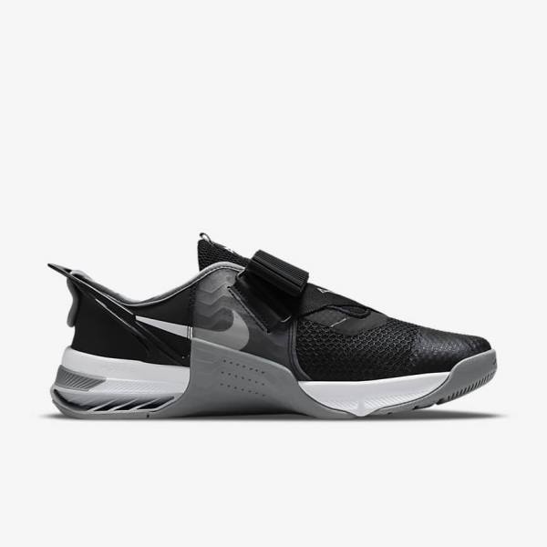 Zapatillas Training Nike Metcon 7 FlyEase Mujer Negras Gris Blancas Plateadas | NK708XYU