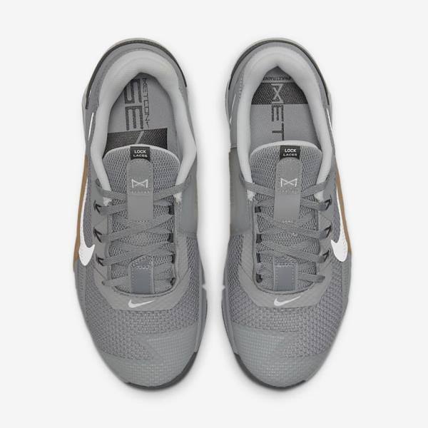 Zapatillas Training Nike Metcon 7 Hombre Gris Marrones Gris Oscuro Blancas | NK120LNX