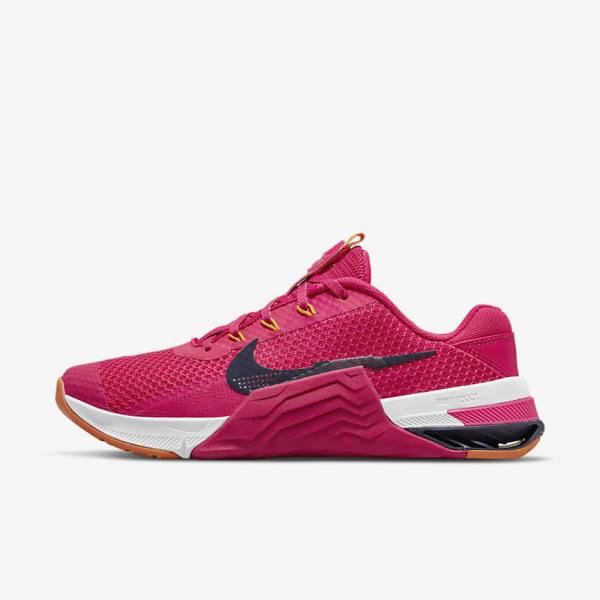 Zapatillas Training Nike Metcon 7 Mujer Rosas Amarillo Azules | NK134JPQ