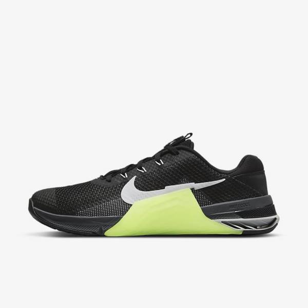 Zapatillas Training Nike Metcon 7 Mujer Negras Gris Blancas | NK263QKW