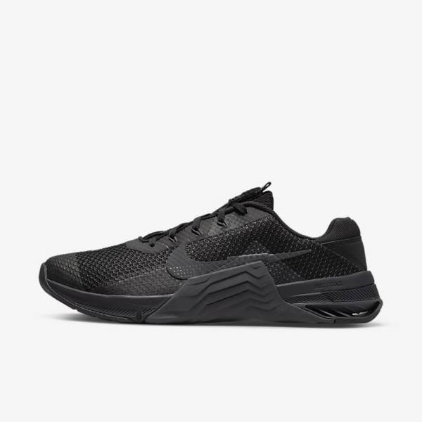 Zapatillas Training Nike Metcon 7 Mujer Negras Gris Oscuro | NK870GJM