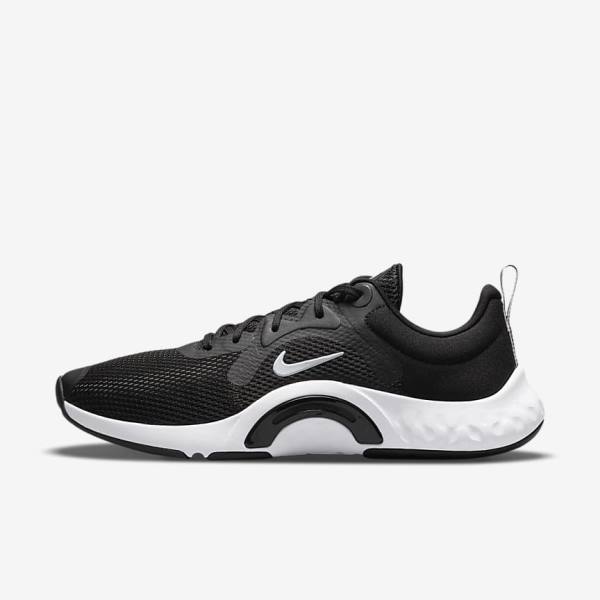 Zapatillas Training Nike Renew In-Season TR 11 Mujer Negras Blancas | NK184KVR