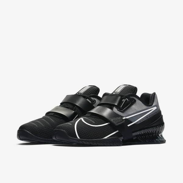 Zapatillas Training Nike Romaleos 4 Hombre Negras Blancas | NK019FZI