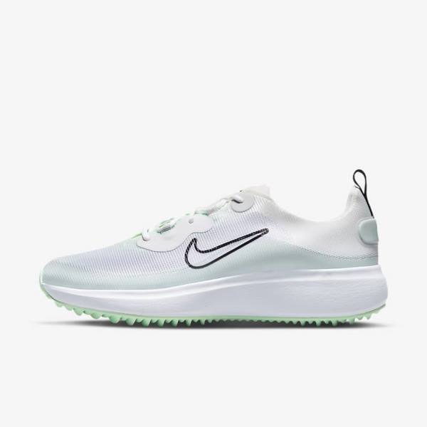 Zapatos De Golf Nike Ace Summerlite Mujer Blancas Plateadas Verde Menta Negras | NK864CHQ