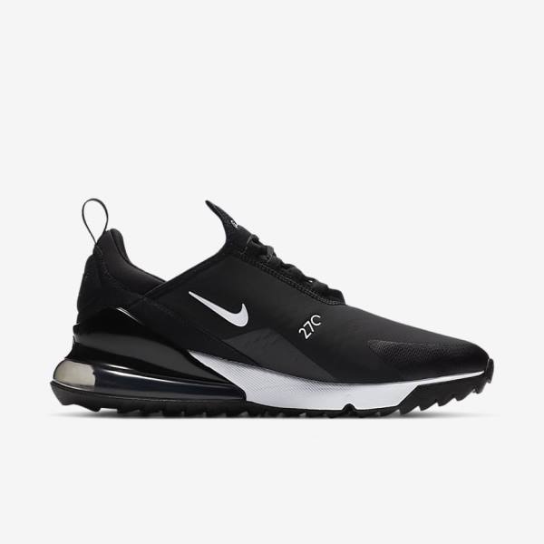 Zapatos De Golf Nike Air Max 270 G Hombre Negras Blancas | NK048CQH