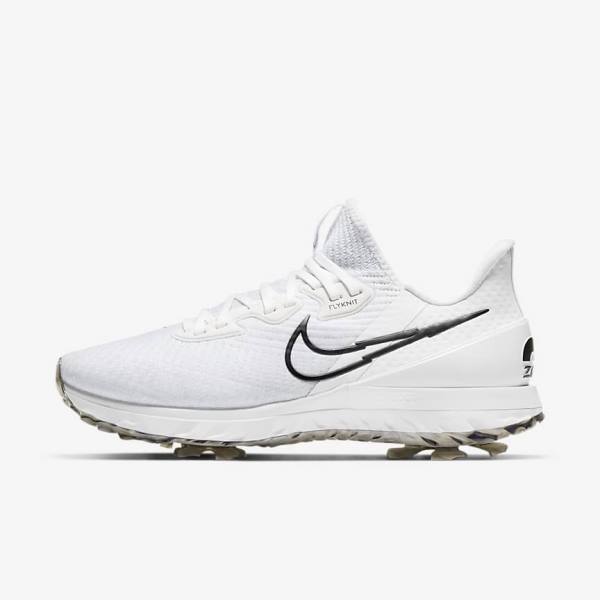 Zapatos De Golf Nike Air Zoom Infinity Tour Hombre Blancas Plateadas Negras | NK835HJB