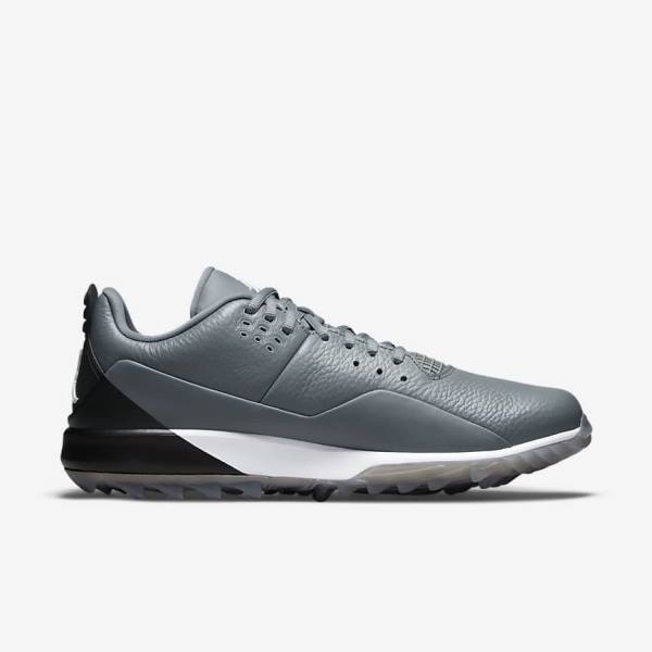 Zapatos De Golf Nike Jordan ADG 3 Hombre Gris Negras Blancas | NK243XFR