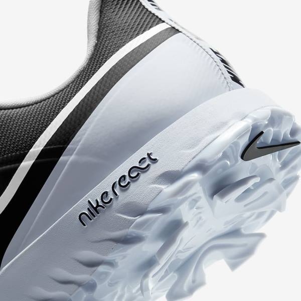 Zapatos De Golf Nike React Infinity Pro Hombre Negras Metal Plateadas Blancas | NK046WLV