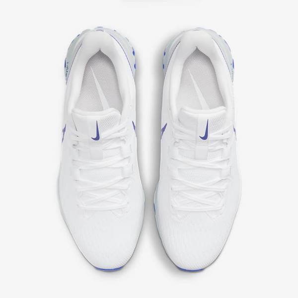 Zapatos De Golf Nike React Infinity Pro Mujer Blancas Plateadas Azules | NK271JAV