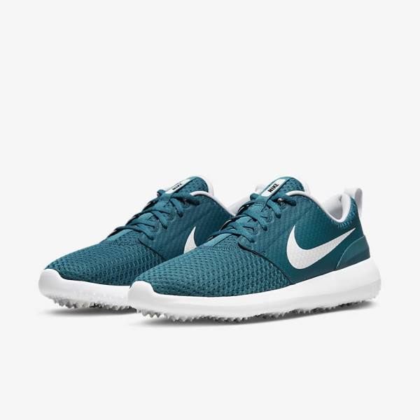 Zapatos De Golf Nike Roshe G Hombre Negras Blancas | NK943SIJ