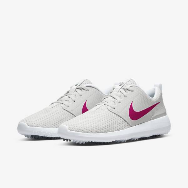 Zapatos De Golf Nike Roshe G Mujer Blancas Negras Rosas | NK608GUR