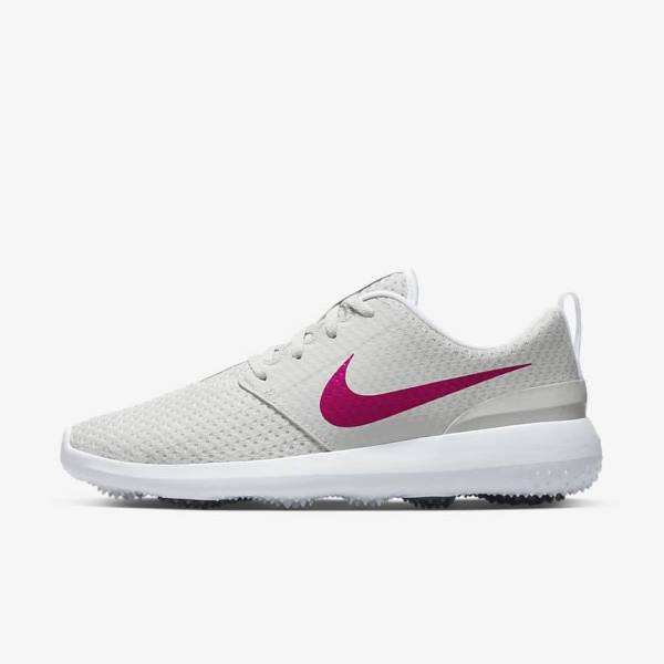 Zapatos De Golf Nike Roshe G Mujer Blancas Negras Rosas | NK608GUR