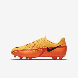 Botas de fútbol Nike Jr. Phantom GT2 Academy MG Older Multi-Ground Niños Naranjas Rojas Claro Negras | NK987ZKB