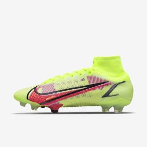 Botas de fútbol Nike Mercurial Superfly 8 Elite FG Firm-Grounds Hombre Negras Rojas Claro | NK278LCF