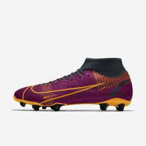 Botas de fútbol Nike Mercurial Superfly 8 Academy By You Custom Mujer Multicolor | NK431JSX