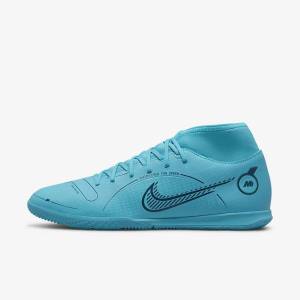 Botas de fútbol Nike Mercurial Superfly 8 Club IC Indoor Court Mujer Azules Naranjas | NK862VSU