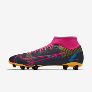 Botas de fútbol Nike Mercurial Superfly 8 Academy By You Custom Mujer Multicolor | NK864LKX