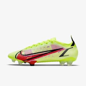 Botas de fútbol Nike Mercurial Vapor 14 Elite FG Firm-Ground Mujer Negras Rojas Claro | NK146SPH