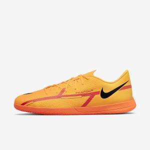 Botas de fútbol Nike Phantom GT2 Club IC Indoor Court Mujer Naranjas Rojas Claro Negras | NK690FXY