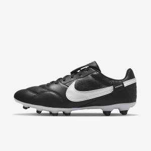 Botas de fútbol Nike The Premier 3 FG Firm-Grounds Hombre Negras Blancas | NK182GPU