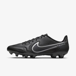 Botas de fútbol Nike Tiempo Legend 9 Club MG Multi-Ground Mujer Negras Gris Oscuro | NK156MPE