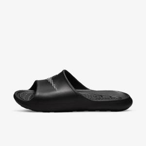 Chanclas Nike Victori One Shower Hombre Negras Blancas | NK603CRA