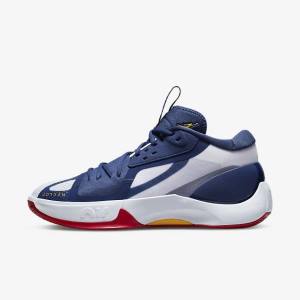 Zapatillas Baloncesto Nike Jordan Zoom Separate Hombre Azul Marino Blancas Rojas Doradas | NK107QGO