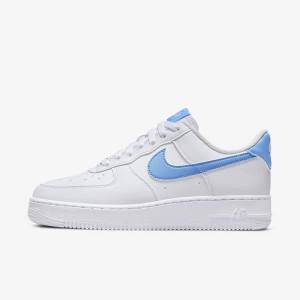 Zapatillas Nike Air Force 1 07 Next Nature Mujer Blancas Metal Plateadas Azules | NK703RKC